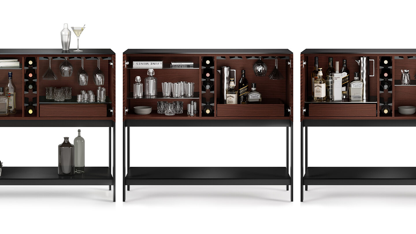 BDI Corridor SV Bar Adjustable Drawer shelves features