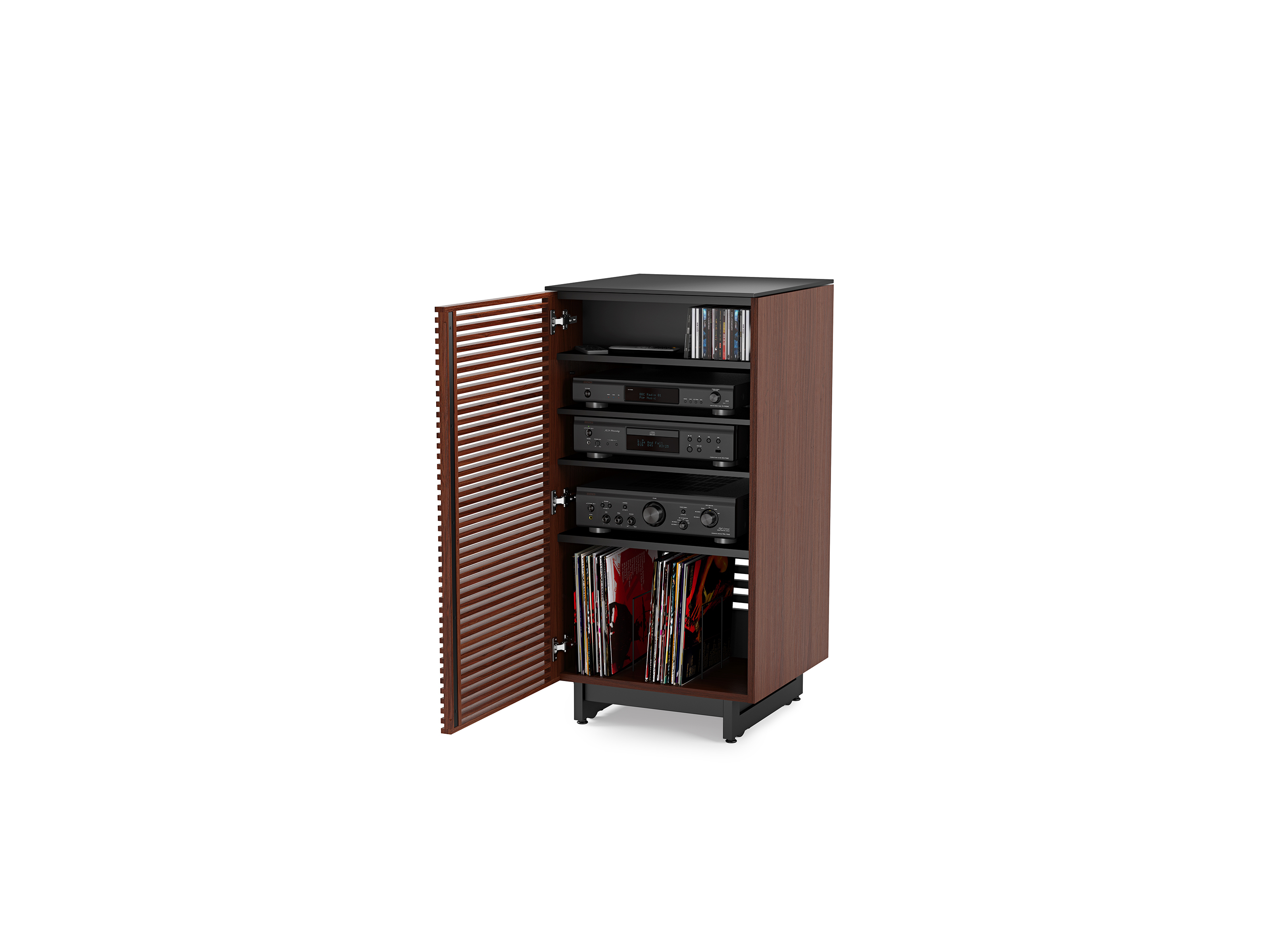 Corridor 8172 Audio Tower Stereo Cabinet Bdi Furniture