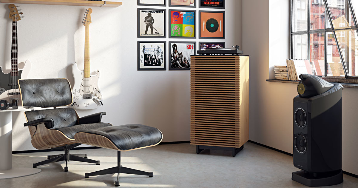 Modern Stereo Audio and Audio Racks BDI Furniture