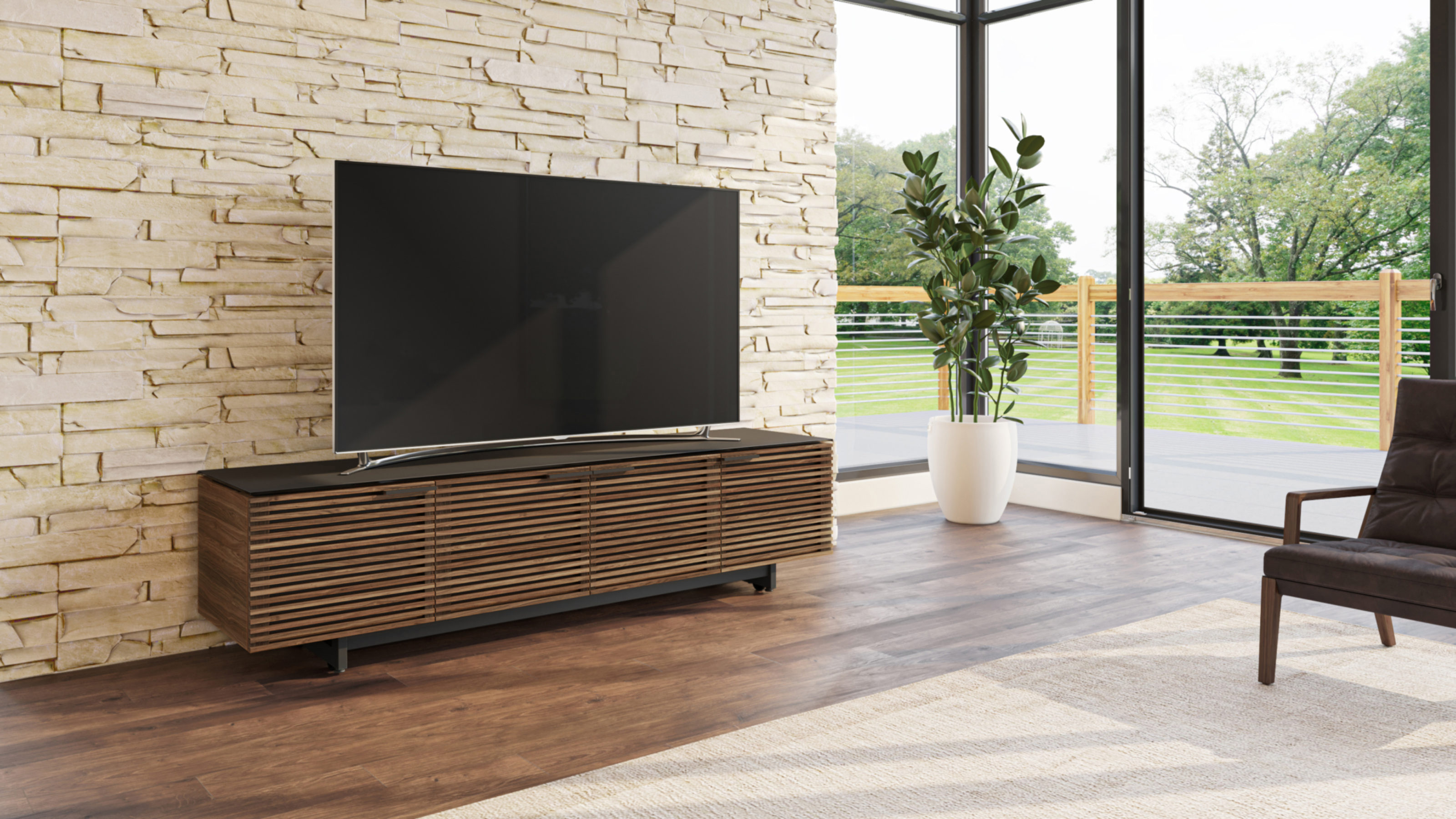 Corridor 8173 Low Profile Tv Stand Media Console Bdi Furniture Bdi media furniture seamlessly merges beautiful design with innovative features to provide simple setup and easy maintenance. corridor 8173 low profile tv stand