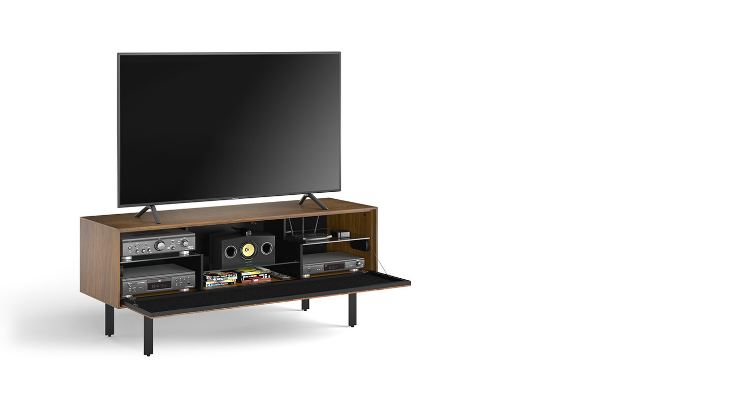 Interval 7247 66 inch TV Cabinet BDI furniture walnut shelf detail 1440