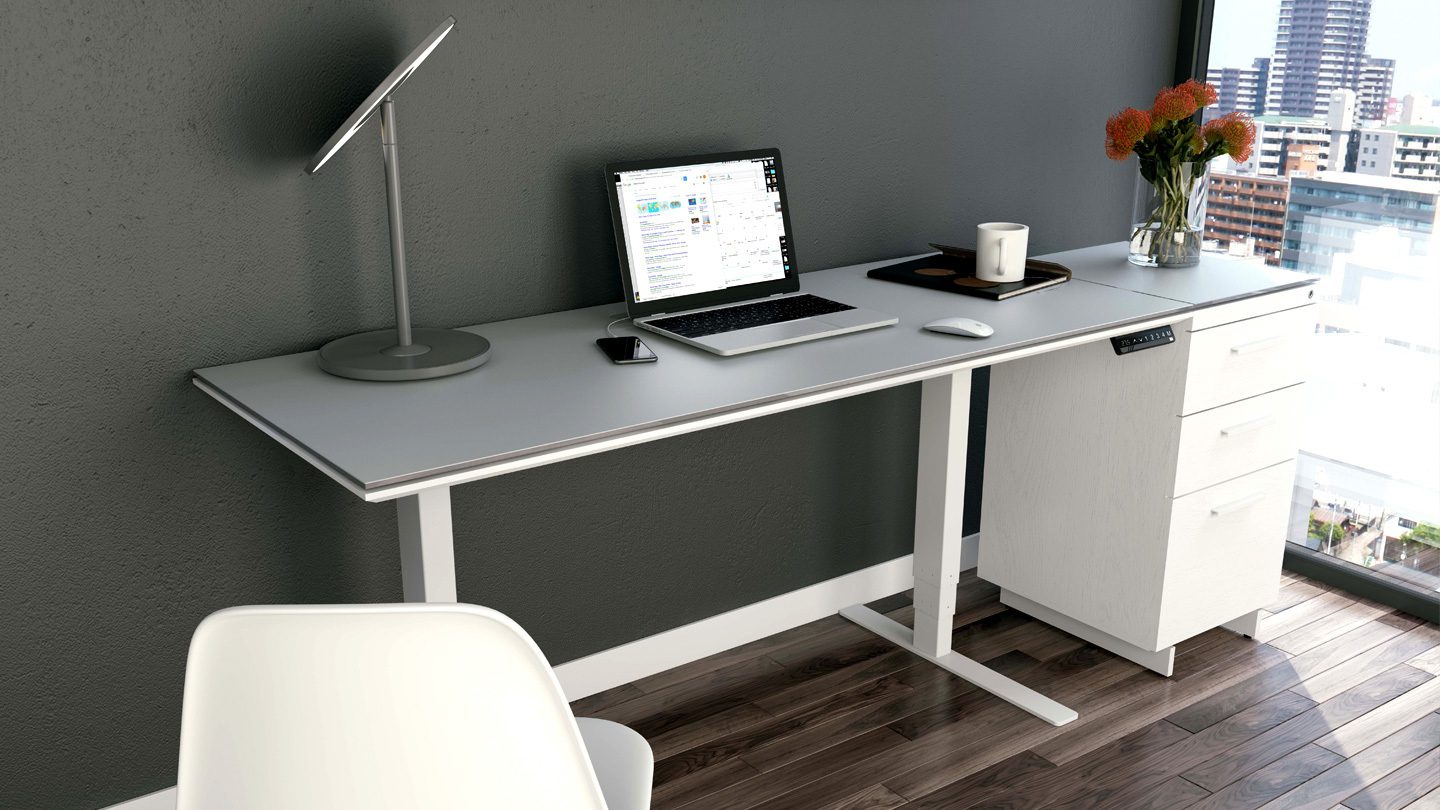 Centro Lift Desk 6451 Bdi Combine Full Gray 1