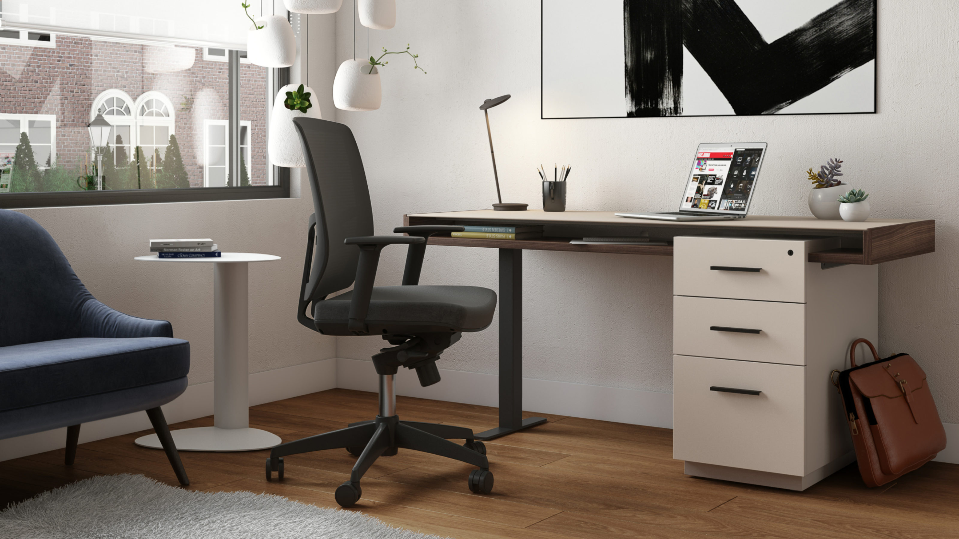 Duo 6241 Modern Office Pedestal Desk Bdi Furniture