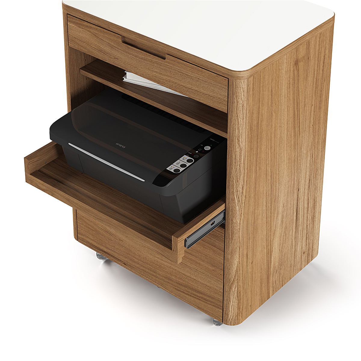 Kronos 6717 Mobile Multifunction Office Cabinet Bdi Furniture