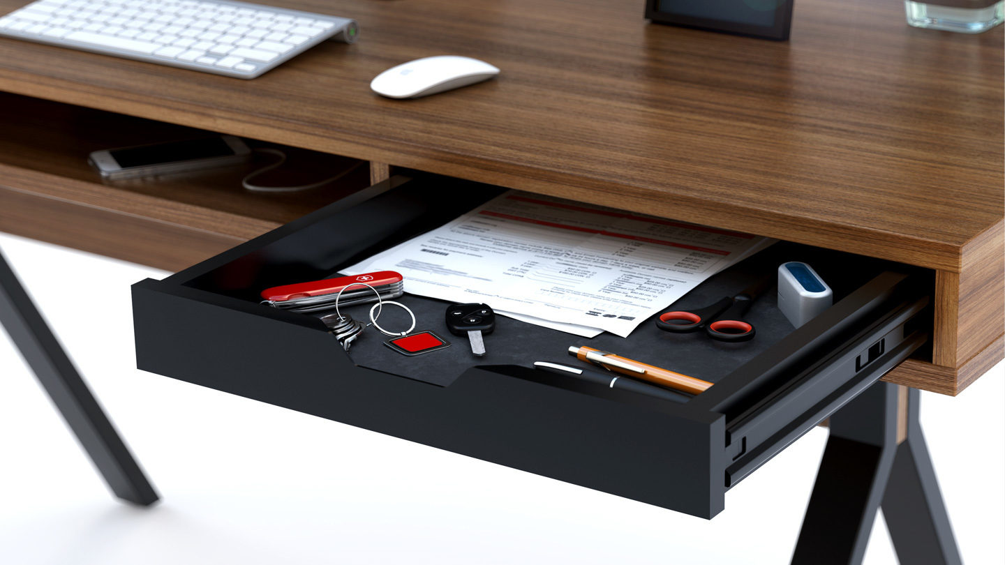 Modica 6341 Modern Home Office Desk Bdi Furniture