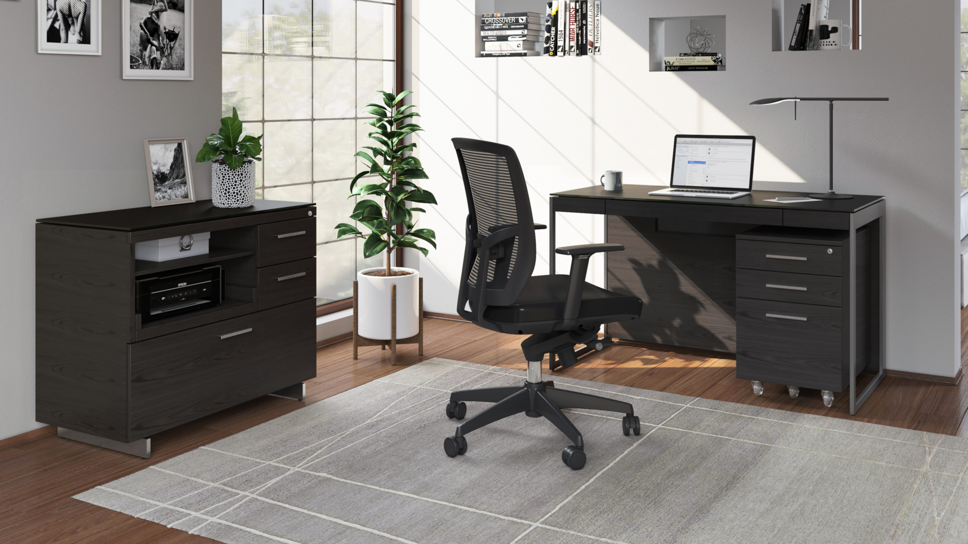 sequel 20 6103 small office desk  bdi furniture