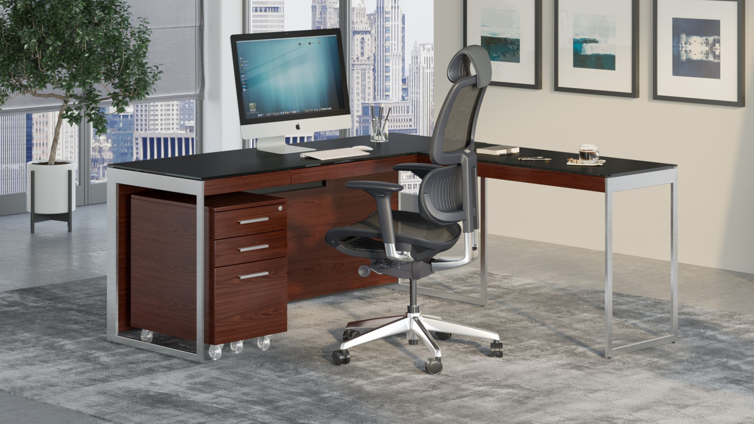 Sequel 6112 Modern Office Desk Return | BDI Furniture