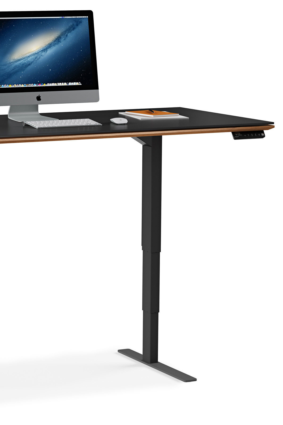 The Sequel 6152 standing desk allows you to go from standing to sitting, and back again with a durable, electronically powered leg system that can be controlled with the touch of a programmable keypad.