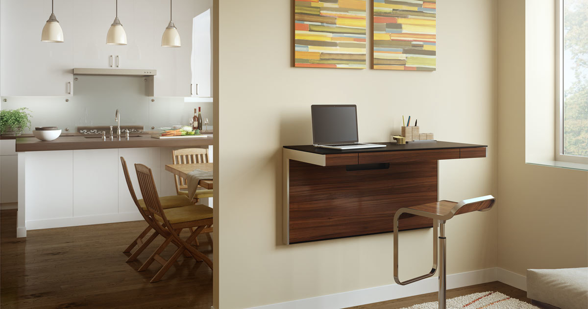 Sequel 6004 Modern Wall Mounted Desk Bdi Furniture