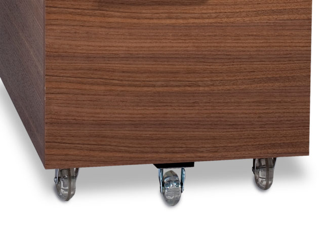 The Sequel Mobile File Cabinet by BDI with locking wheels