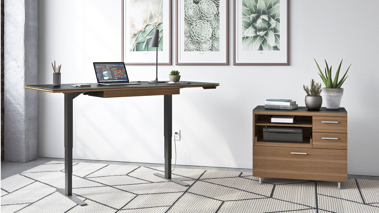 Sequel modern office furniture bdi standing desk multifunction cabinet 1440