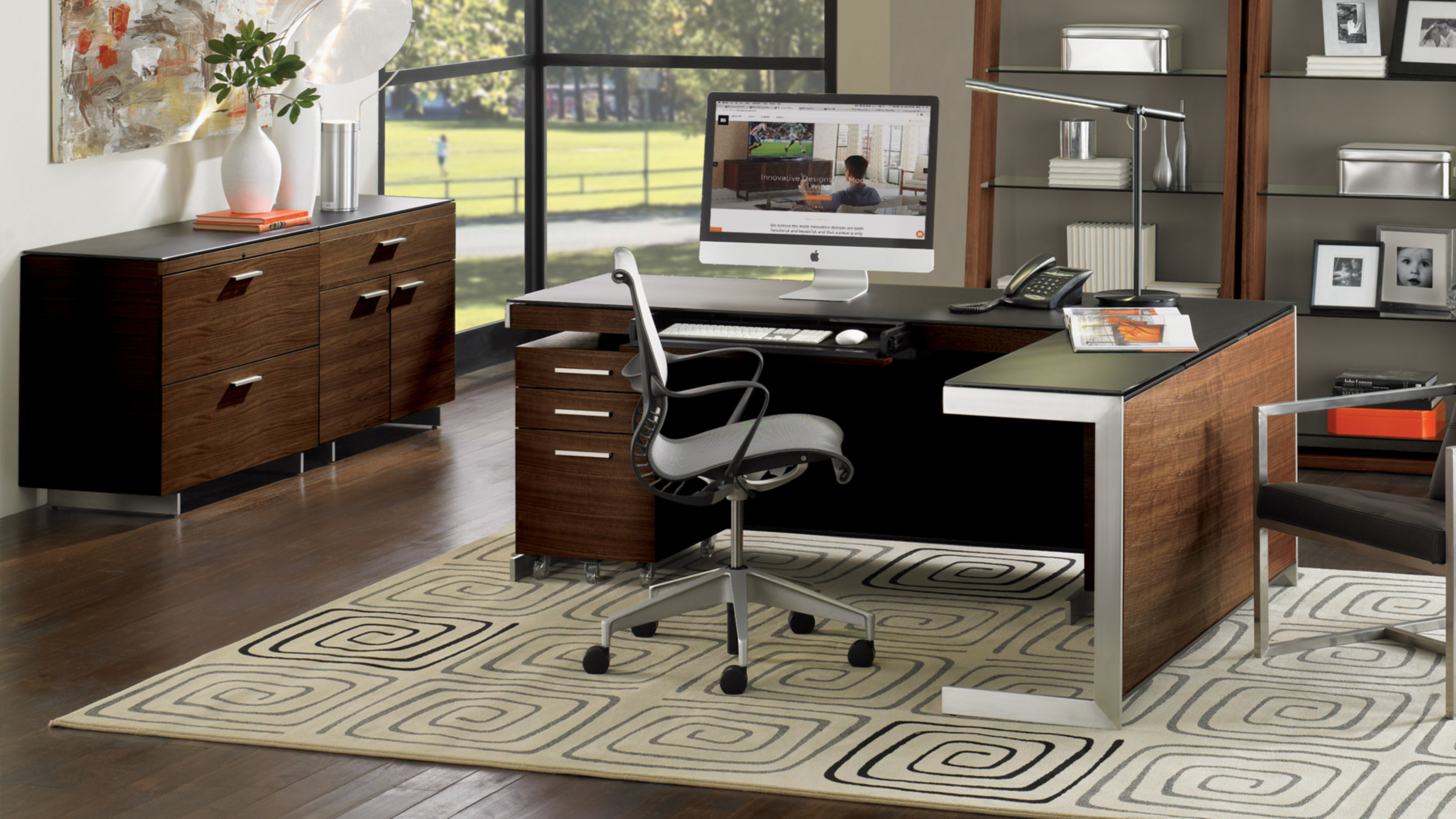 Sequel 6002 Modern Office Desk Return Bdi Furniture