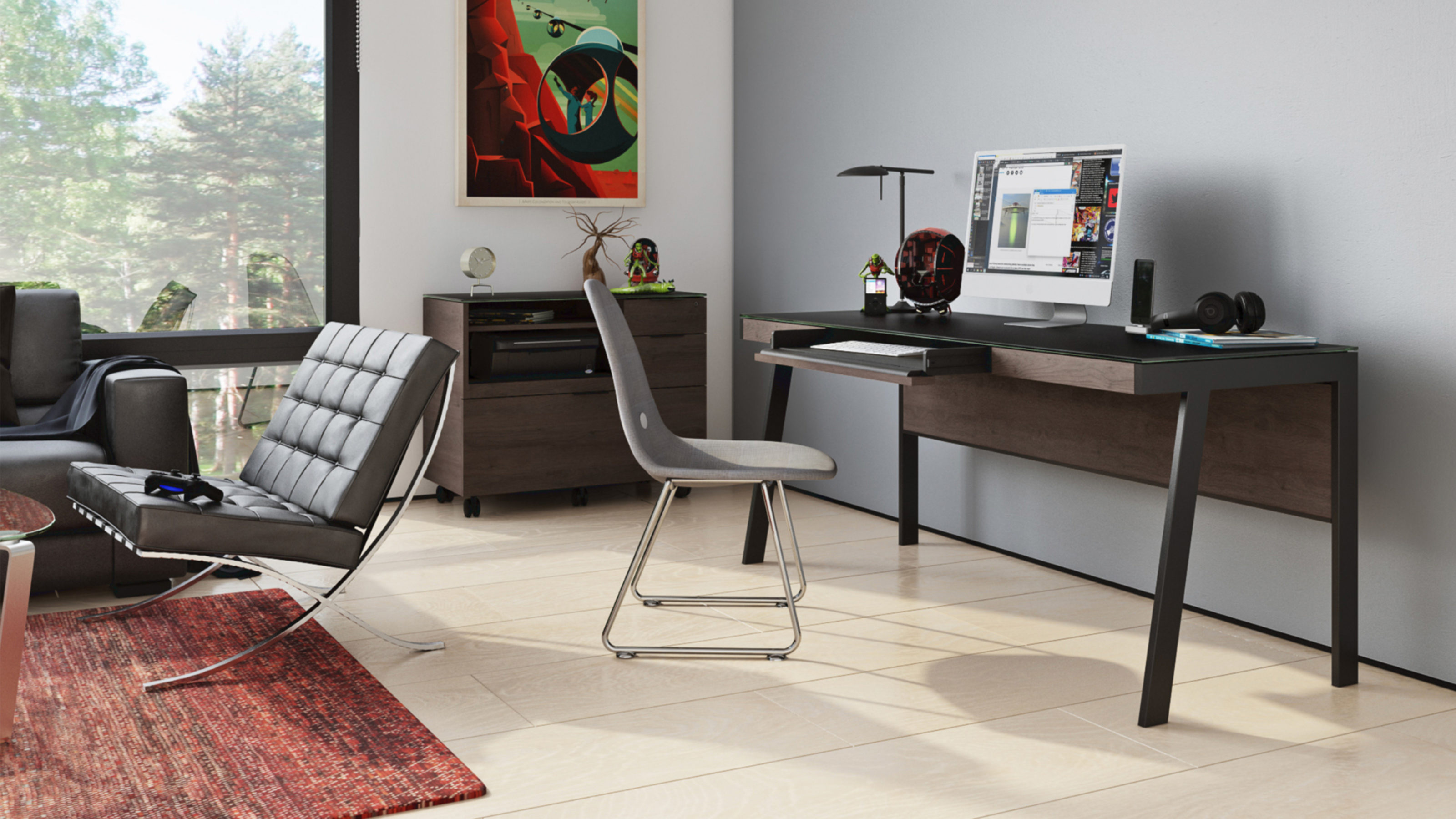 Sigma 6901 Modern Home Office Desk Bdi Furniture