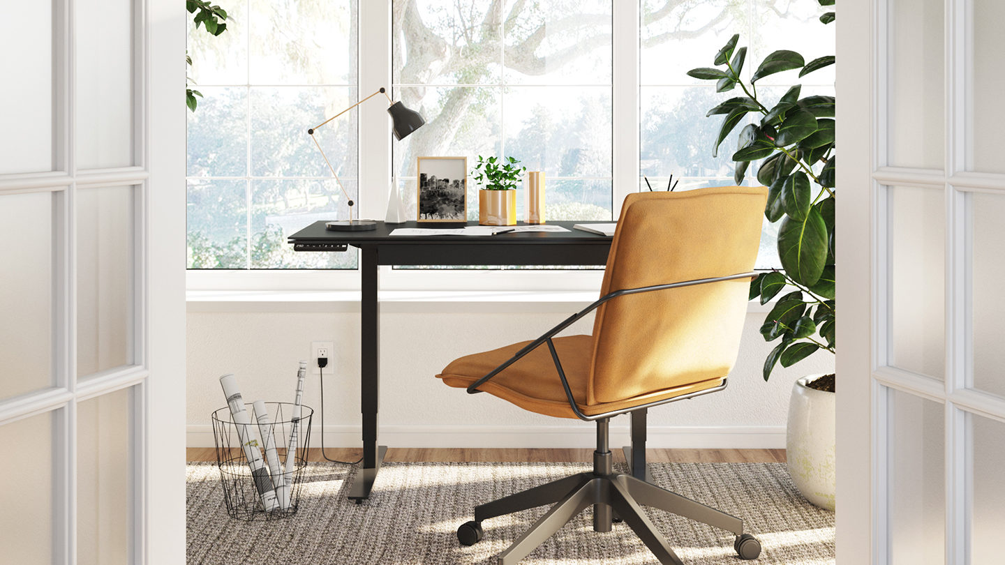 Stance 6650 Small Height Adjustable Standing Desk Bdi Furniture