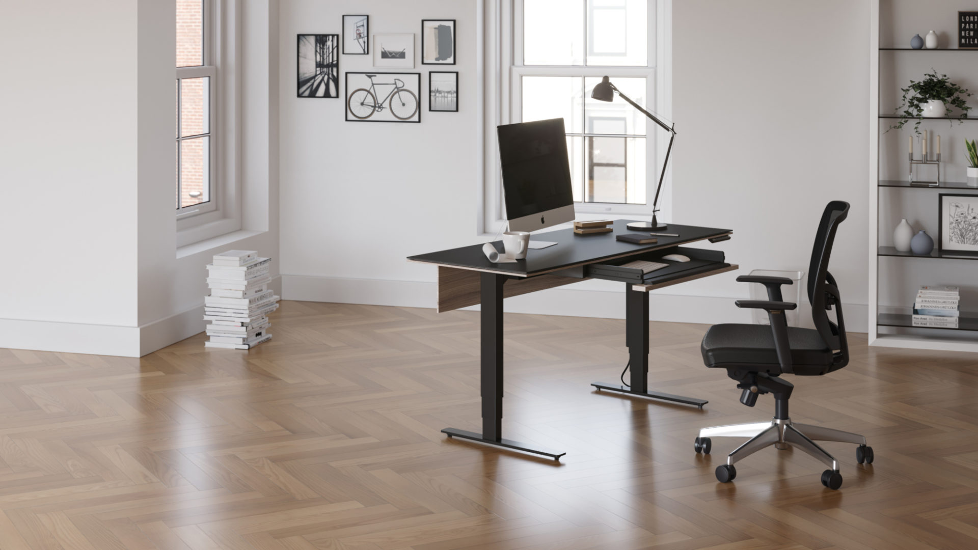 Stance 6651 Height Adjustable Standing Desk | BDI Furniture