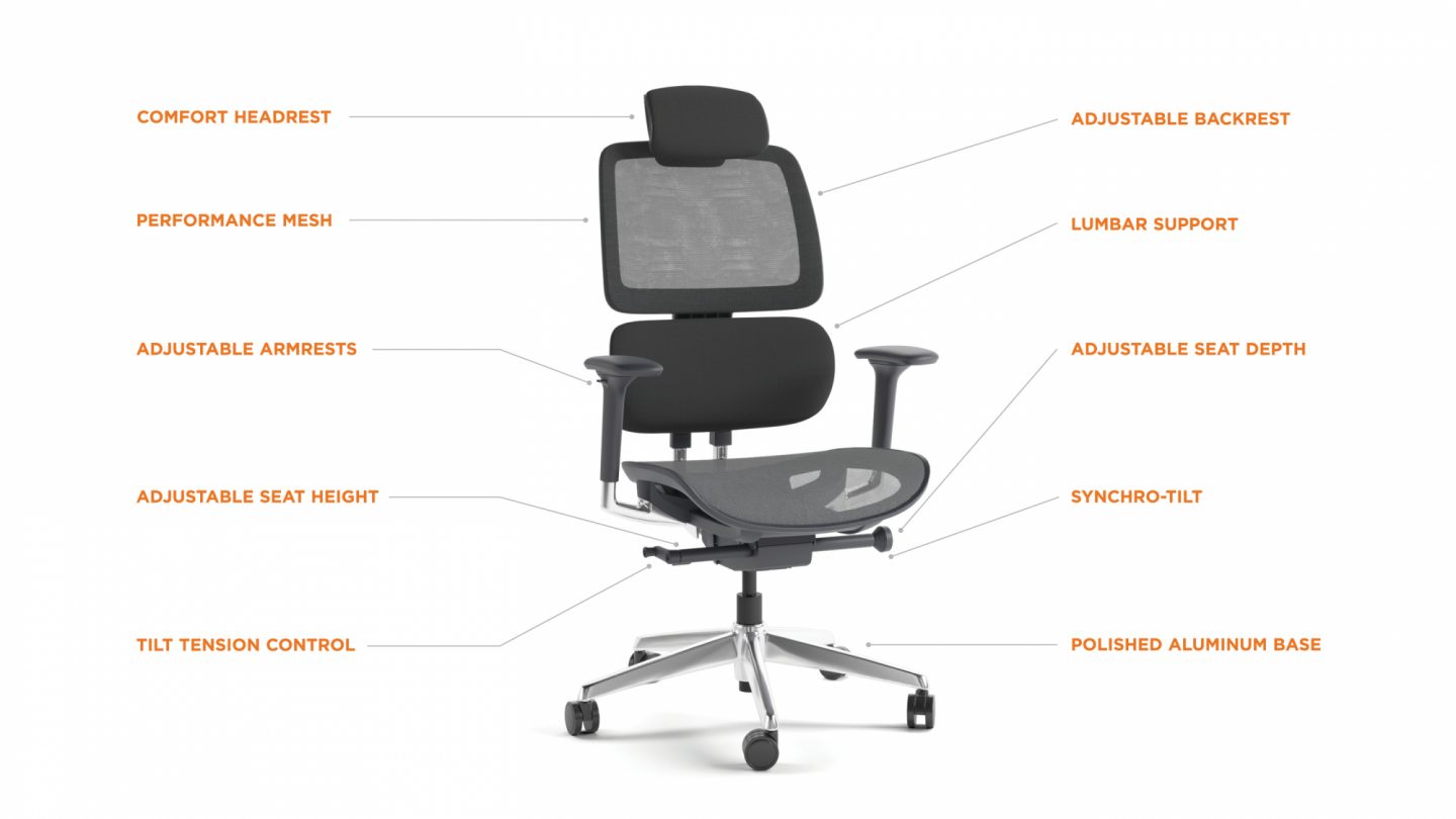 BDI Voca Chair3501 features 2x