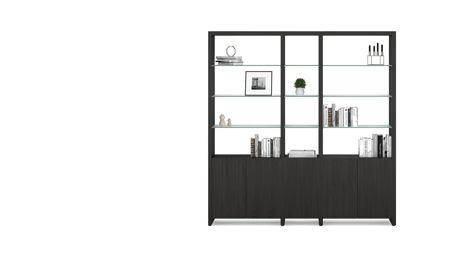 Linea modular shelving console BDI configurations crl 580212 1440