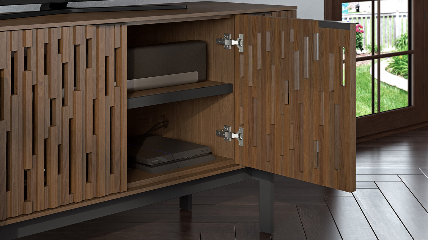 Code console 7376 TWL BDI storage media credenza D1 soundbar shelf