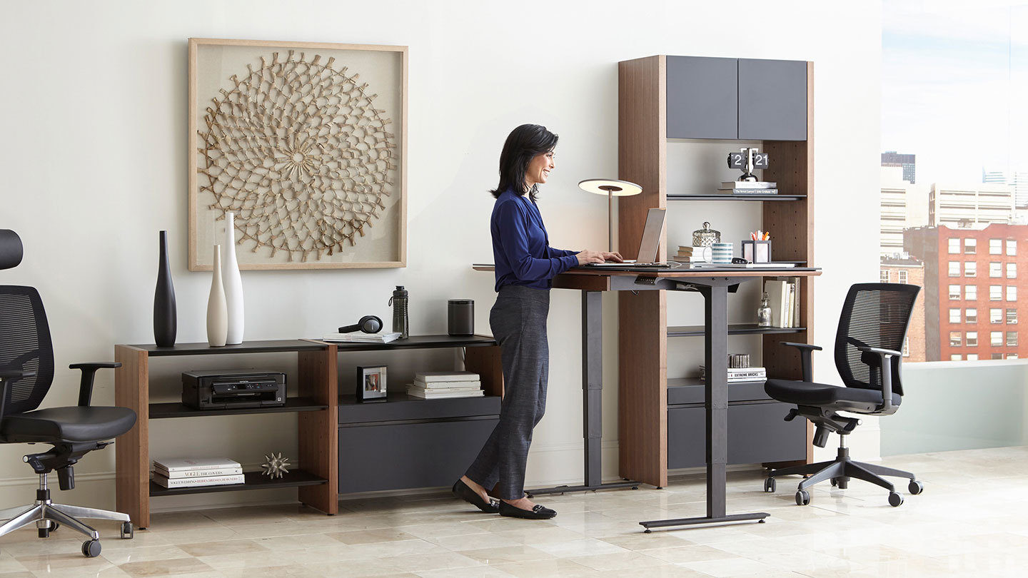 Semblance Modular System Sequel Lift Desk Bdi Office Ergonomics Design Story
