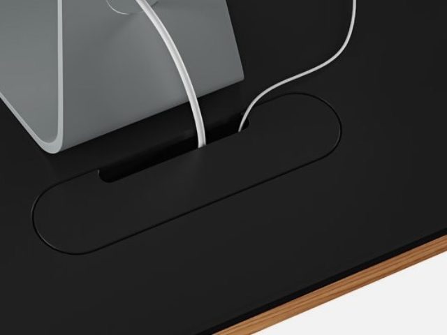 The BDI Sequel Lift Desk with integrated cable management