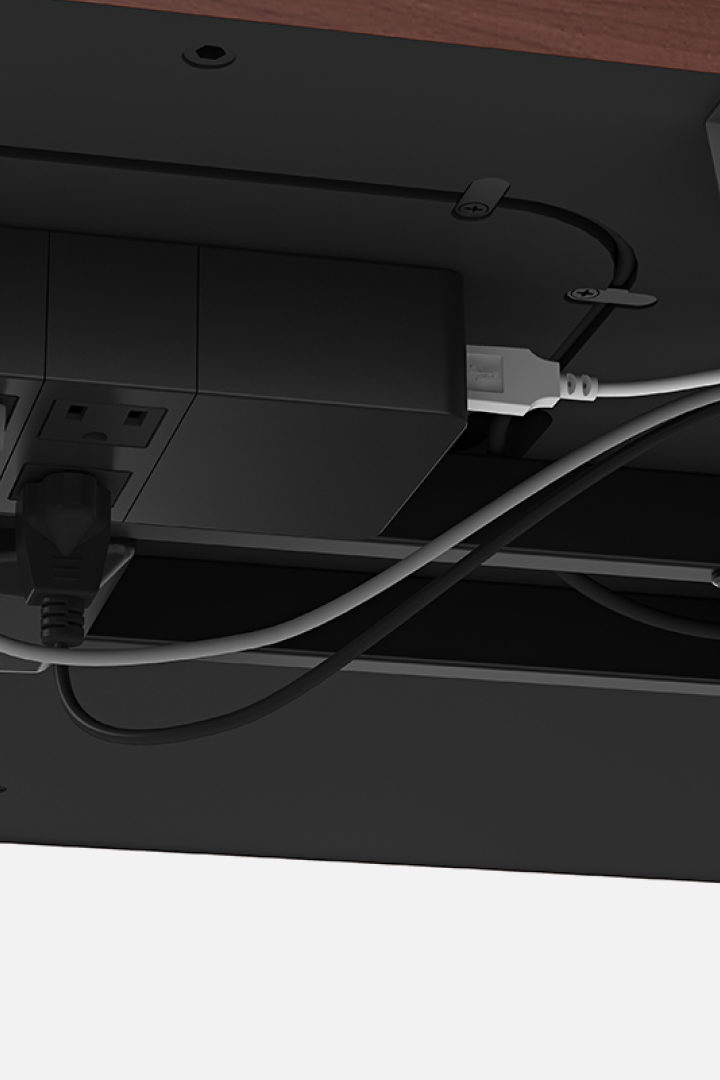 The Sequel Lift Desk by BDI with integrated cable management