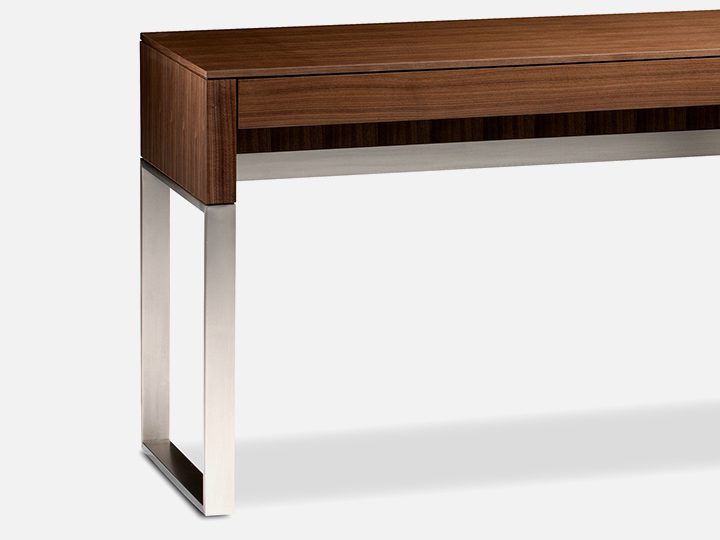 The versatile Cascadia Console Laptop Desk in Walnut by BDI