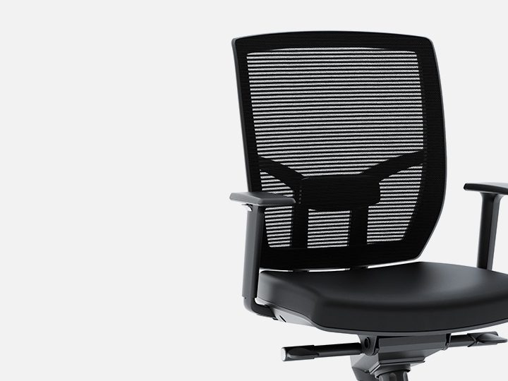The BDI Fabric Task Chair in black for home office