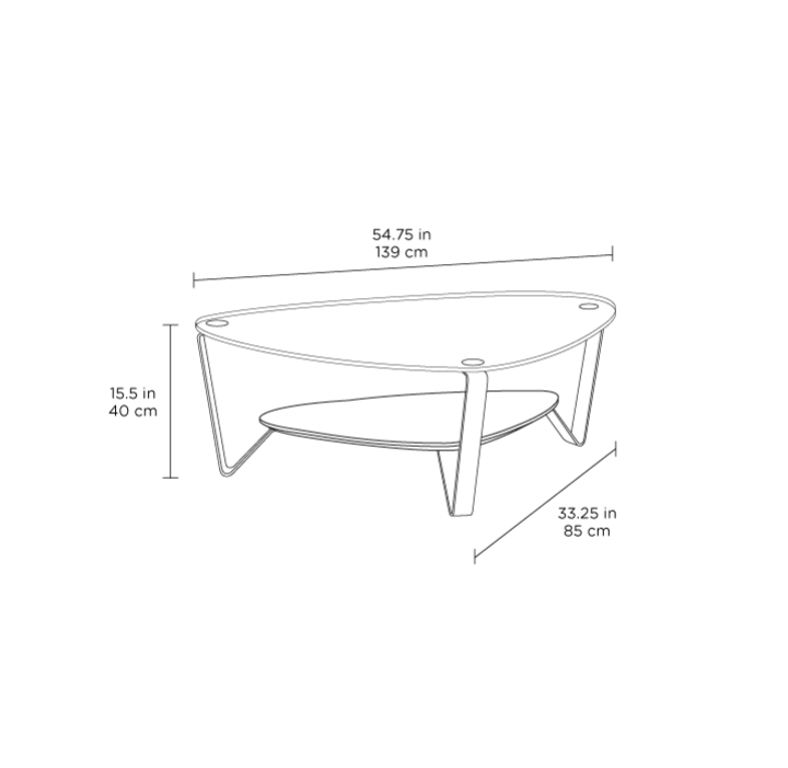 Coffee Table Dimensions Metric Strut Coffee Table Modern